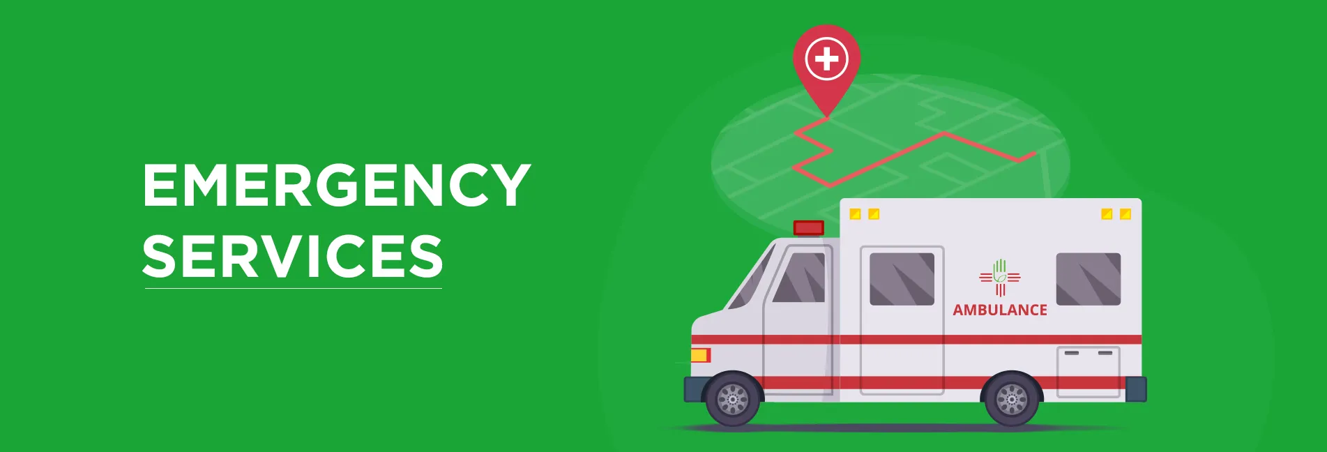 Emergency services banner
